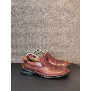 Clark's Shoes Men's 9.5 Brown Leather Loafers Slip On 2720
